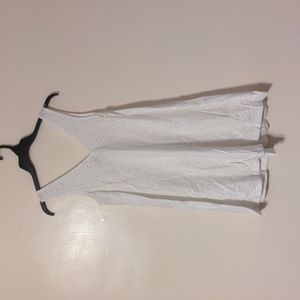 Asos design broderie swing mini sundress in white size us 8 nwt